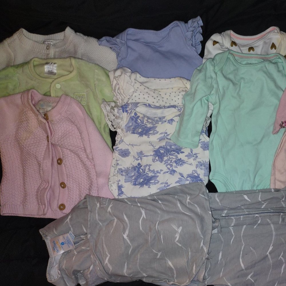 3-6 Month Girl Bundle - 12 Items